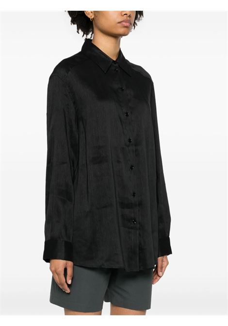 Black Canisa oversized shirt - women LOULOU STUDIO | CANISABLK